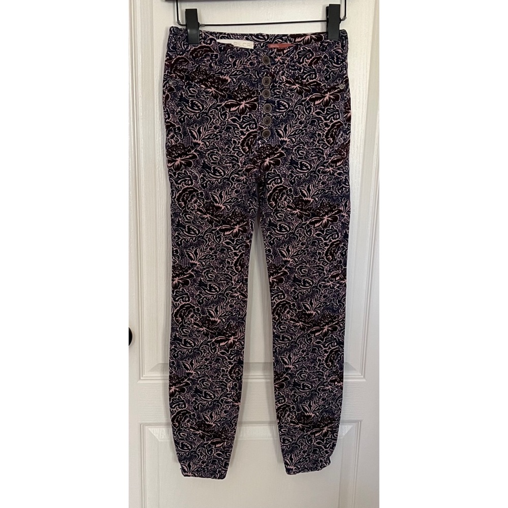 Anthropologie Pilcro High Rise Skinny Corduroy Pants 25